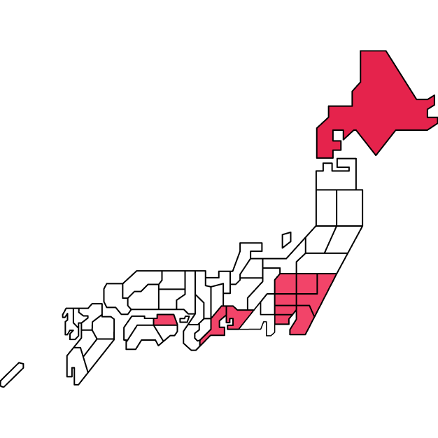 都道府県の地図